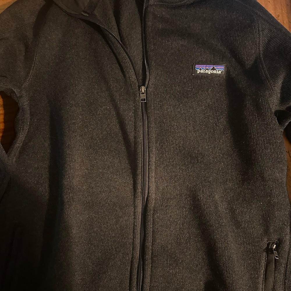 Patagonia Charcoal Zip-Up Fleece Jacket- New